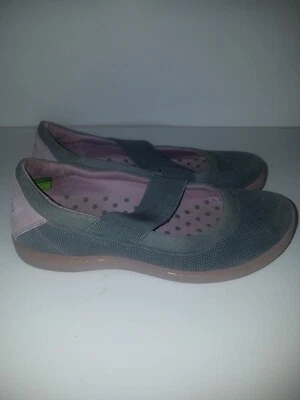 Zapatos planos informales Mary Jane con correa de cuero Ahnu para mujer EE. UU. 6 gris lavanda Foto 1 de 4