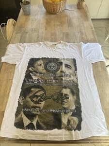 Vintage Y2K Barack Obama Campaign Tshirt 2009 White 4XL - Picture 1 of 6