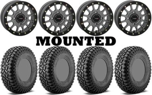 Kit 4 SuperATV Incursion A/T 32x10-14 on System 3 SB-5 Beadlock Matte Gray 1KXP - Picture 1 of 5