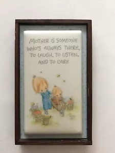Hallmark 70s Little Gallery Walnut Frame "Mother Is Someone" Betsey Clark - Bild 1 von 7