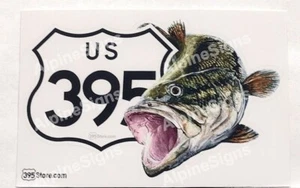 395 Largemouth Bass fishing eastern sierra nevada sticker decal - Picture 1 of 1