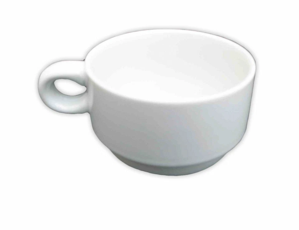 Tazza da Cappuccino 20 CL.Porcellana Impilabile Bar Hotel Ristorante TableTop - Immagine 1 di 1