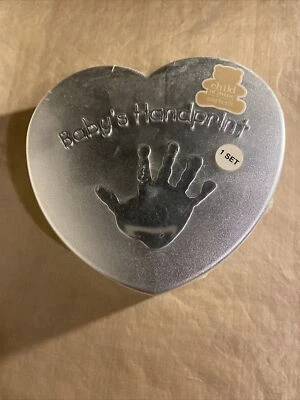 Baby's First Hand Print Kit "Child of Mine" Keepsake Casting Carters NIB Heart - Image 1 of 2