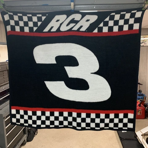 RCR #3 Dale Earnhardt number Throw Blanket Cover