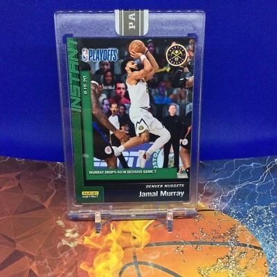 Jamal Murray Nuggets 2019-20 Panini INSTANT Green ONLY 10 EXIST 9/10. #196 - Image 1 of 4