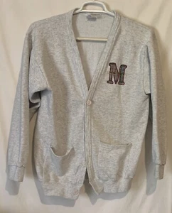 Felpa cardigan manica lunga Michigan taglia unica pit to pit 21" - Foto 1 di 5
