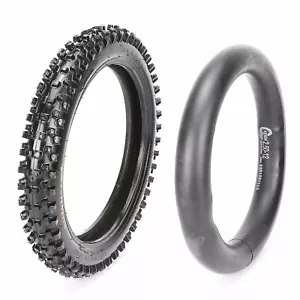 60/100-12 Tire & Inner Tube for Trail Kawasaki Pit Dirt Bike Off-road CRF KLX KX - Picture 1 of 9