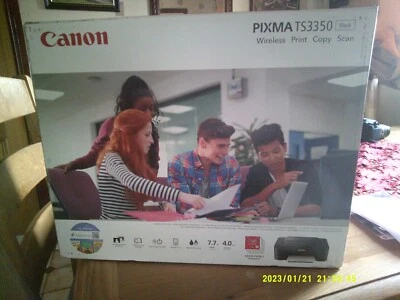 Canon TS3350 PIXMA All-in-One Printer  scanner WIRELESS- BRAND NEW IN BOX-NO INK - Image 1 of 4