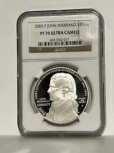 2005 P JOHN MARSHALL PF 70 COMMEMORATIVE US COIN - Picture 1 of 2