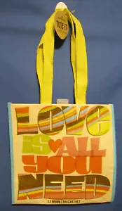 Hallmark - Reusable Tote Bag "LOVE IS ALL YOU NEED" Lennon/McCartney NWT - Picture 1 of 5