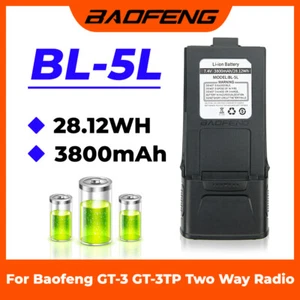 3800mAh High Capacity Extended Battery for Baofeng GT-3 / GT-3TP Walkie Talkie - Picture 1 of 12