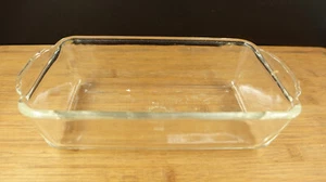 Fire-King 409 1 Quart Clear Glass Loaf Pan - Picture 1 of 7