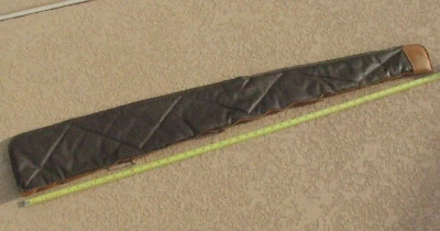 Estuche blando vintage para rifle/escopeta Boyt, marrón oscuro, 49”x 7”, ¡Hecho en EE. UU.! Foto 1 de 4
