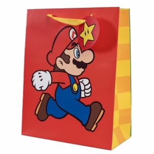 Bolsa De Regalo Mediana De Super Mario, Cumpleaños, Navidad Mercancía Oficial - Imagen 1 de 3