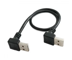 USB 2.0 Cable 30 CM Type A Plug To Plug Angle IN - Zdjęcie 1 z 4