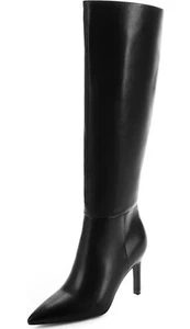 Easy Fox Knee High Black Heeled Boots – Women’s Size 11 - Picture 1 of 7