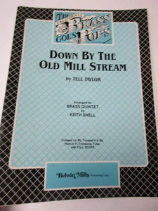 Tell Taylor Down By the Old Mill Stream Brass Quintet Trumpet Horn Sheet Music - Picture 1 of 8