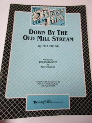 Tell Taylor Down By the Old Mill Stream Brass Quintet Trumpet Horn Sheet Music - Image 1 of 4