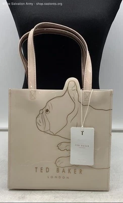 Bolso de Mano Ted Baker Para Mujer Beige Bulldog Doble Asa Nuevo con Etiquetas Foto 1 de 4
