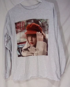 Taylor Swift Red Adult Large Taylors Version Eras Concert Long sleeve T Shirt - Picture 1 of 4