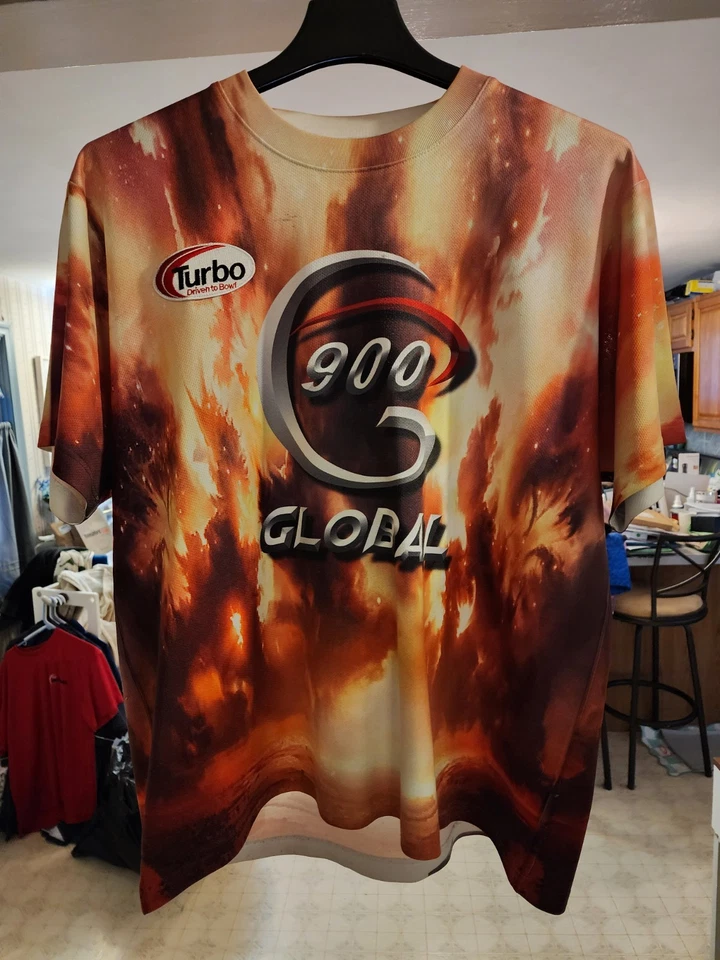 Camisa de Bowling 900 Global Talla XL Usada Foto 1 de 1