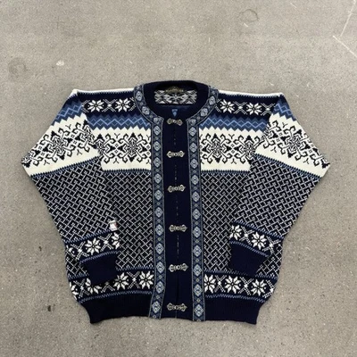 Cárdigan NORDSTRIKK Vintage Nord Pic Fair Isle Tejido Lana XL Foto 1 de 4