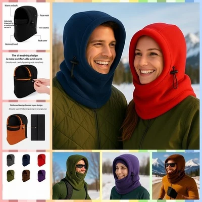 Balaclava Térmica Polar Poli Polar Invierno Sombrero Capucha Gorra Máscara Facial Gorro de Esquí Foto 1 de 4
