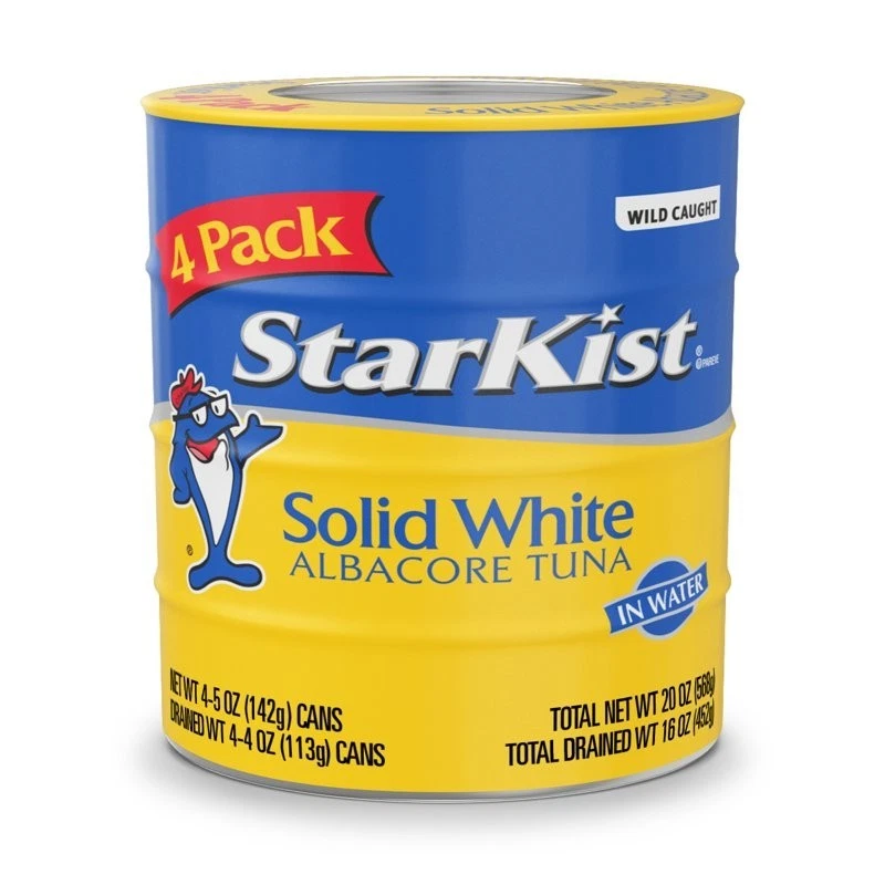 StarKist Solid White Albacore Tuna in Water 5 oz can Pack of 4