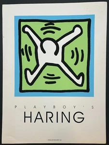 Original Vintage Playboy's KEITH HARING 'Dancing Man' Silkscreen from Ed of 1000 - Picture 1 of 12