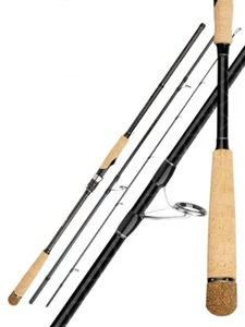 2.7M Fishing Rods Carbon Fiber Spinning Fishing Rod 3 Section Pole Lure 15-65g - Picture 1 of 14