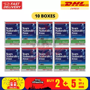 10 BOX ALCON TEARS NATURALE FREE 32 Fläschchen 0,8 ml GLEITMITTEL AUGENTROPFEN LINDERER - Bild 1 von 12