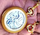 Clear Back Gold Plated 6 Size Display Case Pocket Watch Hampden