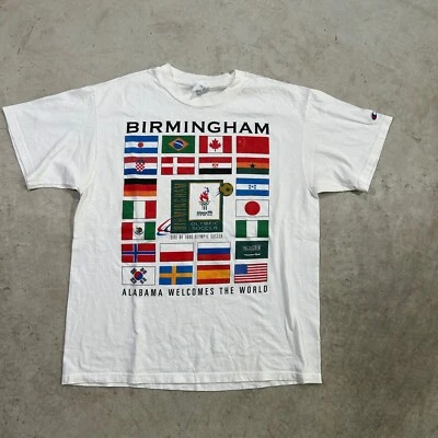 Camisa grande vintage de campeona oficial de Estados Unidos de los Juegos Olímpicos de Birmingham Atlanta 1996 para hombre Foto 1 de 4