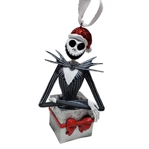 New Hallmark The Nightmare Before Christmas Jack Skellington in Present Ornament - Picture 1 of 6