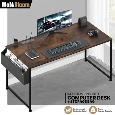 [WORKSTATION+STORAGE BAG] Office Writing Computer Desk Home Laptop Gaming Table - Image 1 of 4