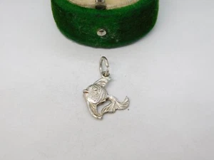 Sterling Silver Tropical Fish Charm Pendant Vintage c1970 - Picture 1 of 3