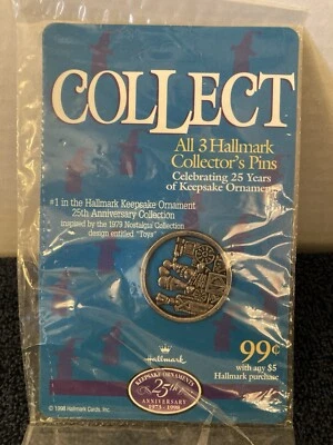 Prendedor vintage HALLMARK COLLECT #1 - 25 aniversario nuevo 1998 Foto 1 de 3