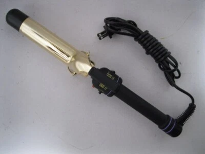 Hot Tools 1-1/4in l Prof. Hair Curling Iron 24K Gold Barrel HT-1110 - Image 1 of 4