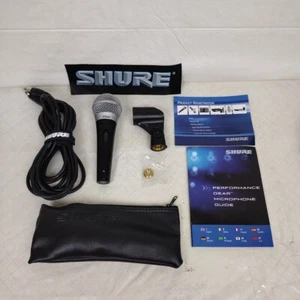 Micrófono Shure PG48 con cable, soporte de micrófono clip y bolsa de almacenamiento con cremallera - Imagen 1 de 12