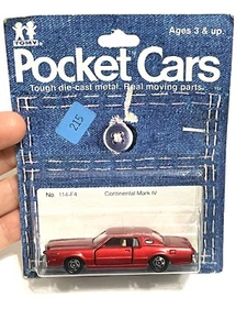 TOMICA ❤️ LINCOLN CONTINENTAL MARK IV - 1/77 Vintage CUSTOM MADE- POCKET CARS - Picture 1 of 12