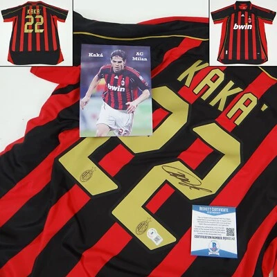 Ricardo Kaka AC Milan Autographed Signed Adidas Jersey with Beckett BAS COA - Image 1 of 4