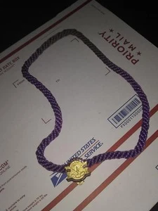 IOOF Odd Fellows Ladies Encampment Auxiliary Necklace & Pendant rope fraternal - Picture 1 of 3