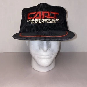CART - Championship Auto Racing Team Vintage Corduroy Hat One Size Black Snap - Picture 1 of 7
