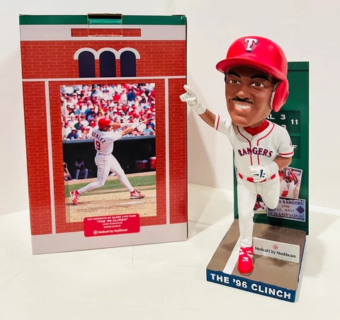 Juan Gonzalez "1996 The Clinch" Texas Rangers Baseball  2019 Bobblehead SGA Cover