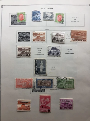 Iceland Stamp Lot Cover