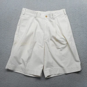 Bills Khakis Shorts Mens 31 Stone Poplin Standard Fit Pleated M2PS SPBL - Picture 1 of 12