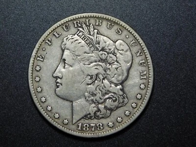 OLD WEST  US COINS 1878 CC CARSON CITY MORGAN SILVER DOLLAR - Image 1 of 4