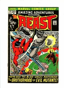 1972 Marvel, " Amazing Adventures " # 13, Key issue, Beast, FN, BX63 - Picture 1 of 2