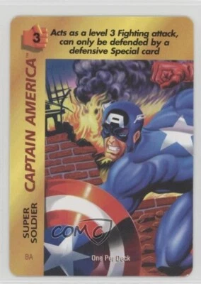 1995 (Fleer) Marvel OverPower CCG - Captain America - Super Soldier - Image 1 of 2