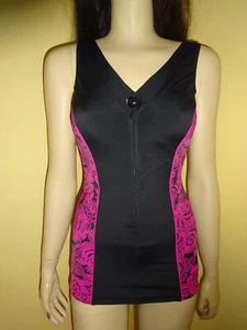 Mieder-Badeanzug Badekleid Badeanzugkleid Harmony 38B,38C,40C,42D schw.-pink NEU - Bild 1 von 13